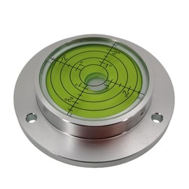 Metal Horizontal Bubble Cow Eye Level Universal Horizontal Bubble Flange Water Bubble Level Horizontal Bubble Small Household (70 * 15mm)
