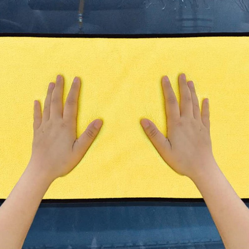 6PCS 800GSM Microfibre Car Drying Towel Cleaning Cloth Microfiber Glass