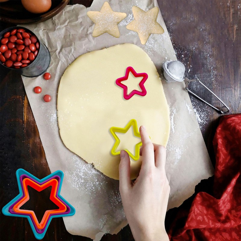 Cookie Cutter Set - 5 PCS Premium Star Shaped Cookie