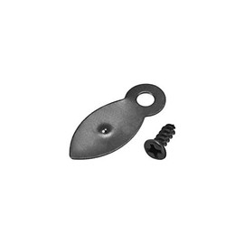 uxcell Frame Turn Button, 7/8" Metal Flat with Screws for Hanging Pictures, Photos, Drawings and Posters, 20 Pcs (Black)