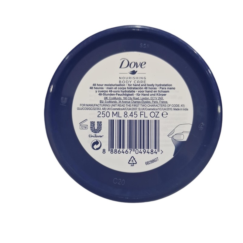 DOVE Nourishing Body Care Crema SUAVIZANTE RICA 250ML