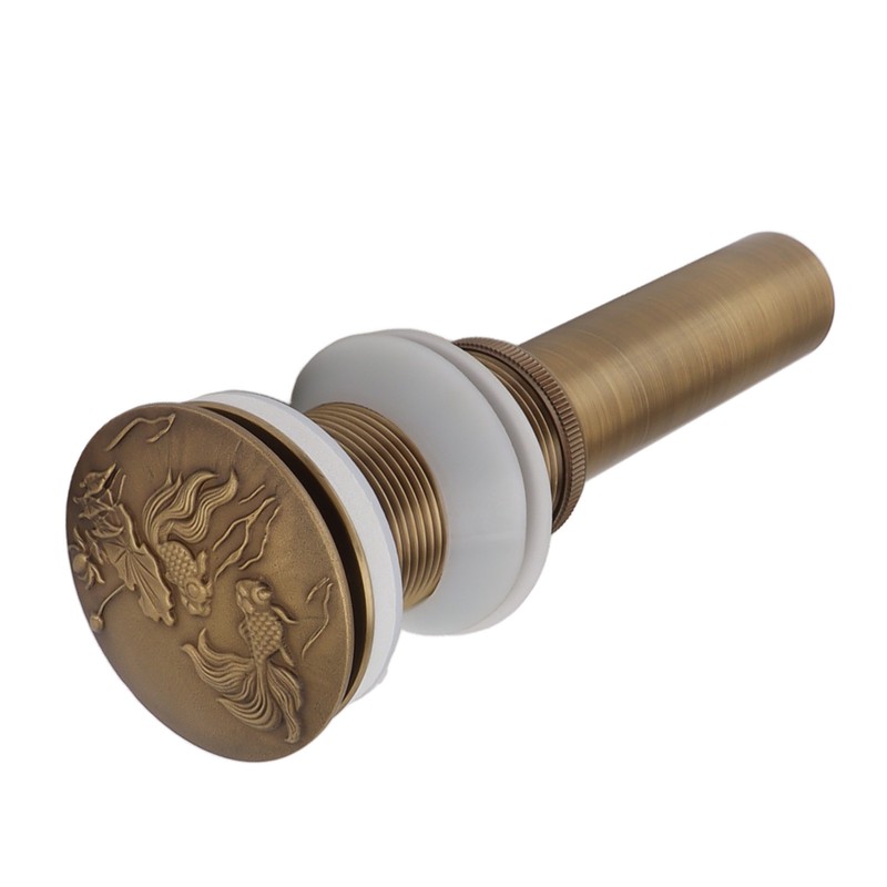 Bathroom Kitchen Sink Drain All Copper Pop Up Sink Drain
