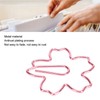100pcs Sakura Shape Paper Clips Increased Slip Resistance Plating Process