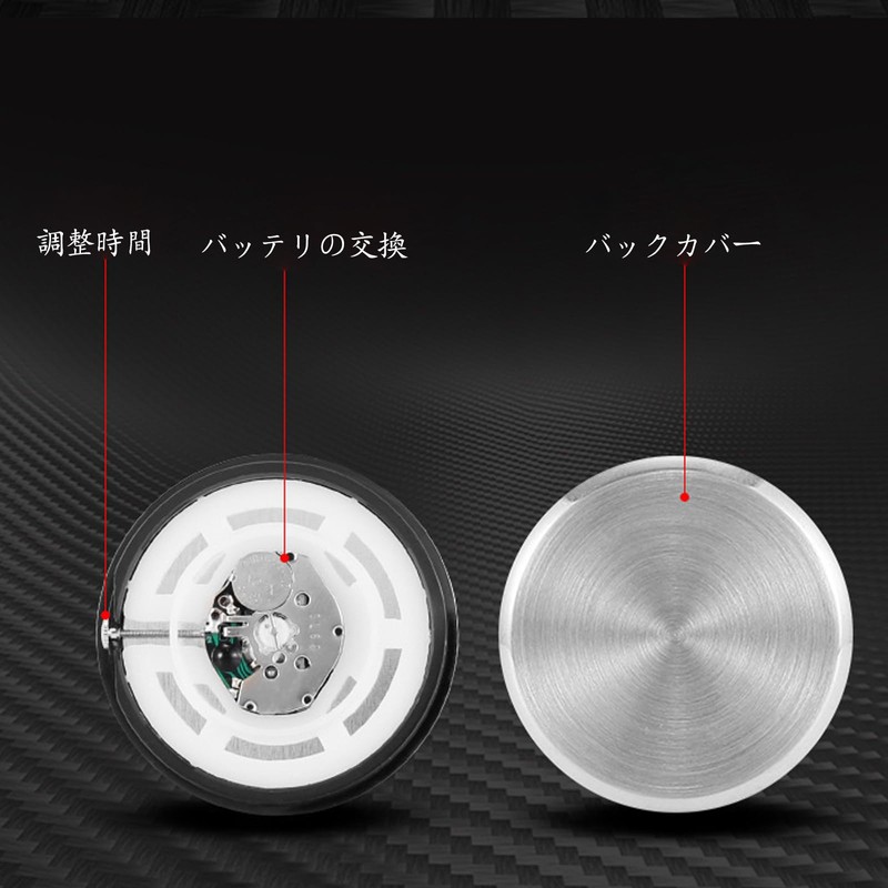 Cluoling Car Clock, 2 Pack Dash Car Watch, Luminous Watch,