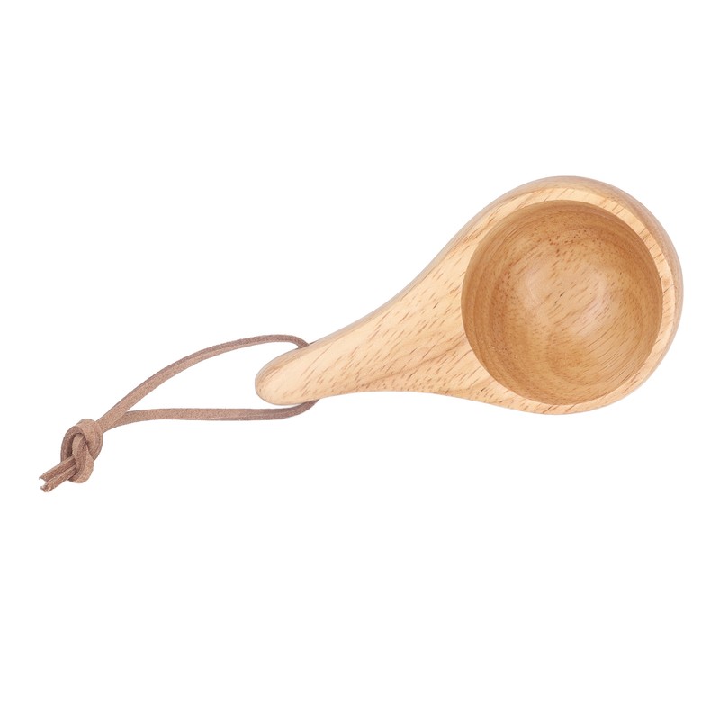 2Pcs Camping Mug Drinking Tea Cup Rubber Wood Mini Portable