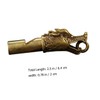 Kisangel Emergency Whistle Brass Keychain Hiking Whistle Metal Referee for