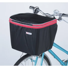 Kawasumi Seisakusho KW-246BK 2-Tier Front Basket Cover with Inner Wear, Black
