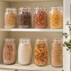 ComSaf Airtight Glass jar with lid 37oz Set of 3,