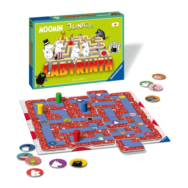 Ravensburger 20616 2 Moomin Junior Labyrinth Board Game, Recommended for Ages 3 and Up (Toys, Kids), Japanese Instruction Manual Included (English Language Not Guaranteed)