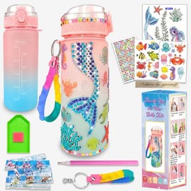 VOURTM Kit de Manualidades para Niña con Sirenas para Niñas y Botella Agua