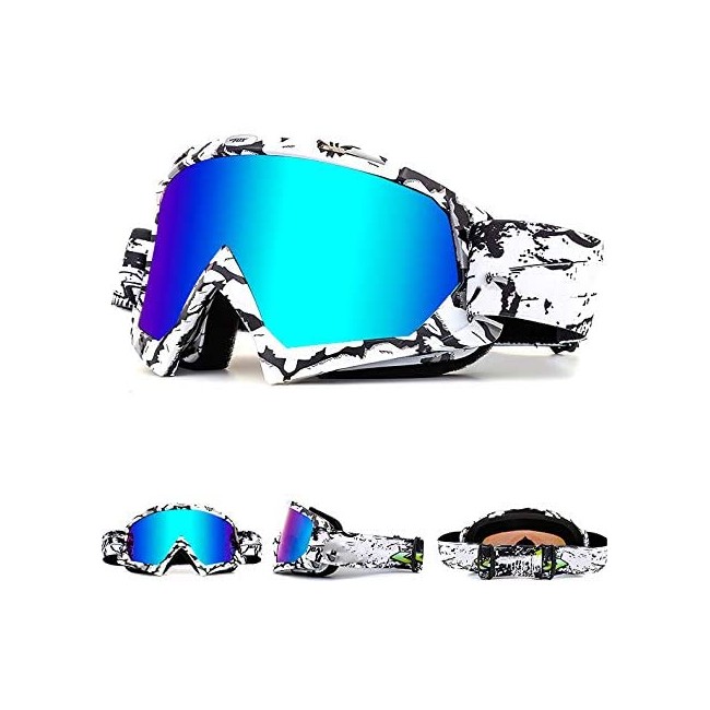 OTG Ski Snow Goggles, 100% UV Protection Anti Fog Snowboard Goggles for Men Women Youth