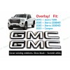 Auto GMC OVERLAY Front Rear Black White GMC Emblem 2019+