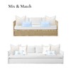 Hofdeco Premium Coastal Hampton Patio Indoor Outdoor Throw Pillow Cover