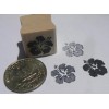 dragonflylaser P24 Miniature Hibiscus flower rubber stamp WM