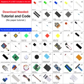 Freenove RFID Starter Kit for Raspberry Pi 5 4 B 3 B+ 400 Zero 2 W, 927-Page Detailed Tutorial, Python C Java Scratch Processing Code, 204 Items, 122 Projects (Raspberry Pi NOT Included)