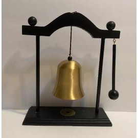 This Zen Art Brass Feng Shui Desktop Gong makes soothing sound with the attached