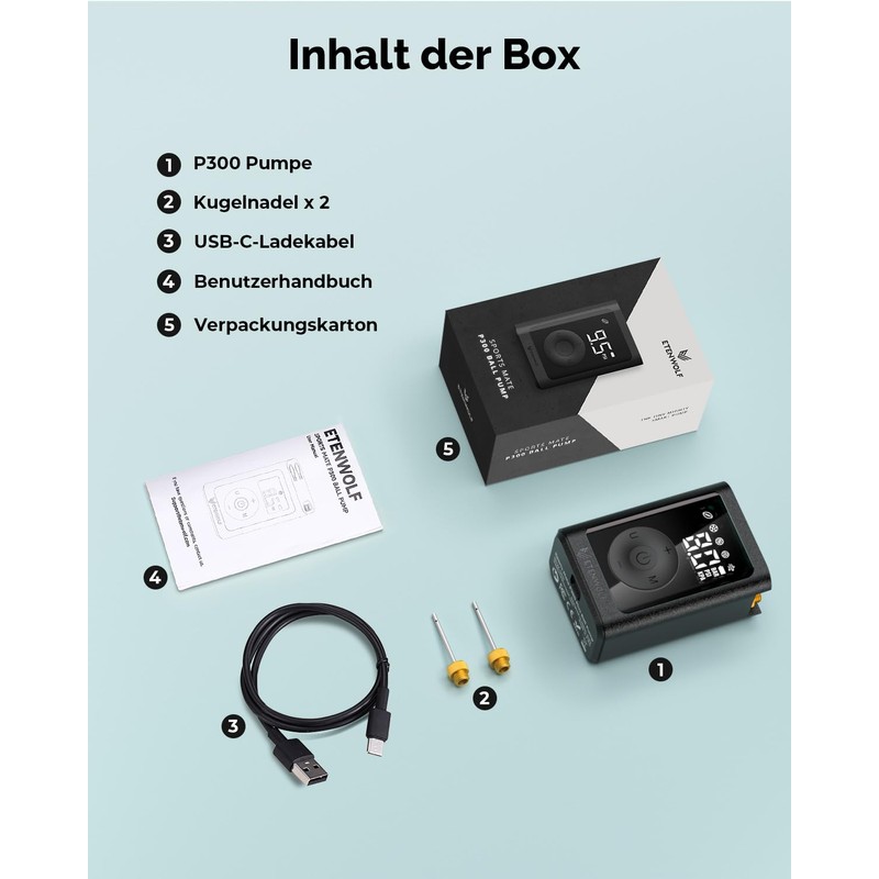 ETENWOLF P300 Electric Ball Pump