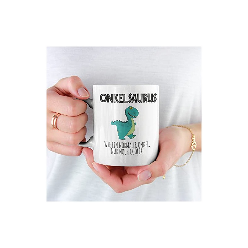 Onkelsaurus Tasse als Geschenk zum Vatertag lustige Geschenkidee Onkel das