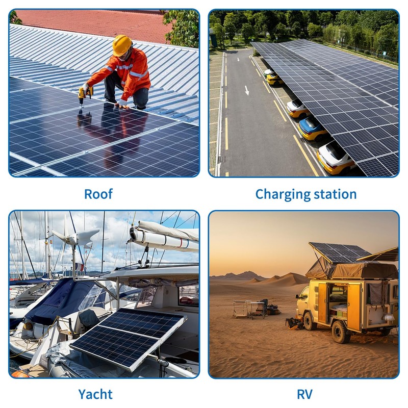 4 Pcs Solar Module Brackets, Solar Panel Z Brackets, Solar