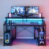 ODK 48 inch Gaming Desk with LED Lights & Power