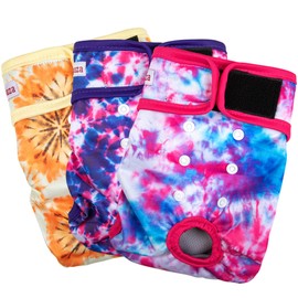 Female Dogs Diapers Belly Bands, Washable Reusable Female Doggy Wraps Panties for Doggie Puppy Pooping Potty Training Heat Incontinence Marking Pañal para Perro Large