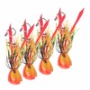 4Pcs 65g Fishing Artificial Baits Silicone Skirts Lures with Hook