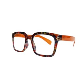 RS Eyeshop Aspheric Reading Glasses RS1211-C4- Orange Tones Frame -1.50 Strength
