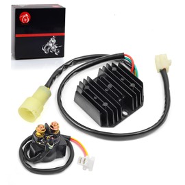 Voltage Regulator Rectifier & Starter Relay Solenoid Compatible with Honda 300FW Fourtrax 300 TRX300 TRX300FW 1988 1989 1990 1991 1992 31600-Hc4-010