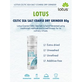 Lotus Sea Salt Celtic Coarse Dry (Grinder) 80g