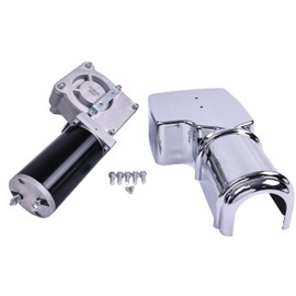 Solarhome 12V 1.2 HP 60:1 64RPM 900 Watt Dump Truck Roll Tarp Motor with Chrome Cover