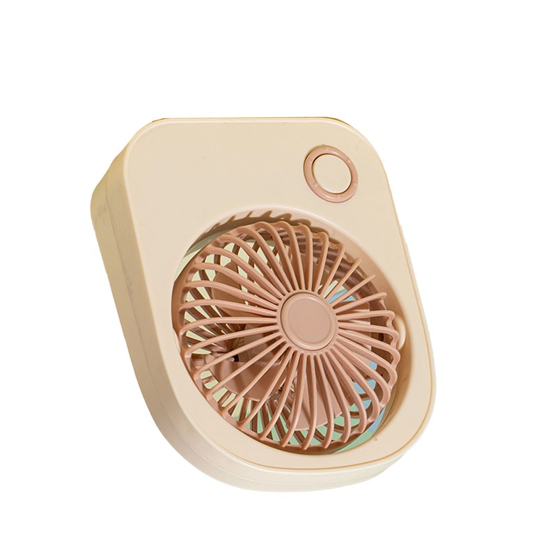 Small Desktop Fan Portable 115 Degreees Wind Direction Adjustment Cute