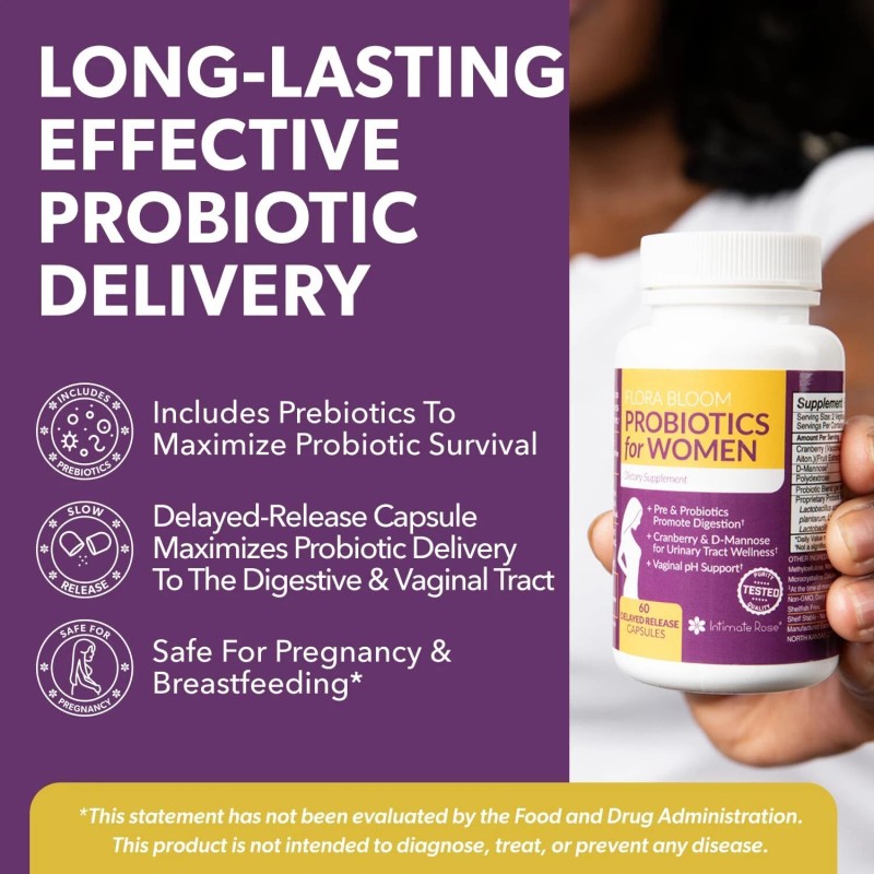 Intimate Rose Probiotics for Women 3 Pack 180ct for pH