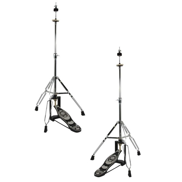 Zenison Set of 2 Double Braced Hi-Hat Cymbal Stands -