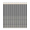 FABER-CASTELL Pitt Graphite 205238 Pencils Set Matte 12 Drawing Pencils