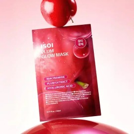 Isoi [아이소이]플럼 글로우 마스크 23ml X 5매 [ISOIN] Plum Glow Mask 23ml X 5 Sheets [MASK006]