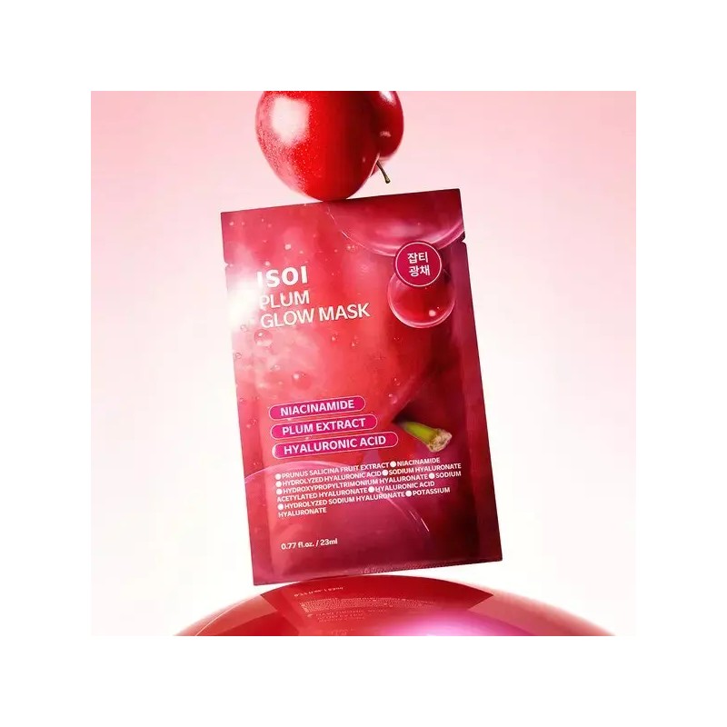 Isoi [아이소이]플럼 글로우 마스크 23ml X 5매 [ISOIN] Plum Glow