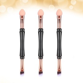 Healeved 3pcs Comprehensive Makeup Brush Kit Eyeshadow Eyebrow and Lash Brushes for Cosmetics