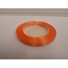 1 Roll x 6mm Satin Ribbon Coral Dark Peach Minimum 13 metres 6 mm