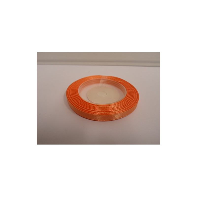 1 Roll x 6mm Satin Ribbon Coral Dark Peach Minimum