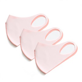 maskfactory COOL (MIPAN aqua-X) + aerosilver, Reusable, Breathable Color Face Mask (3 Pack) (X-Large, Light Pink - Pink)
