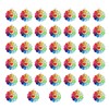 RUIAN 40pcs Rainbow Sun flower Pendants-Resin Charms for DIY Jewelry