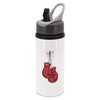 New Spirit Original Red boxing gloves water bottle with handle,