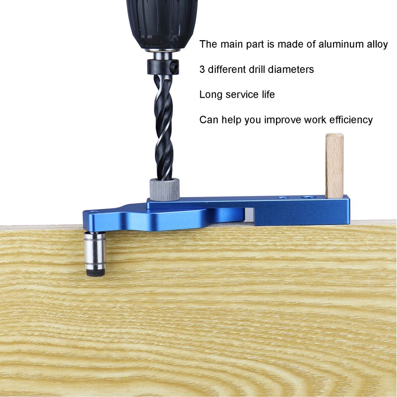 14PCS Drilling Positioner Aluminum Alloy Self Centering Doweling Jig with