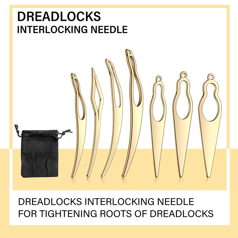 WILLBOND 8 Pcs Dreadlock Interlocking Tool for Locs Sisterlock Retighten