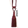 Wine - X2 Monaco Designer Tassel Rope Tie Back for