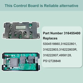 5304518660 316455400 Range Oven control board Electric Range 7 Button Control Board Clock for FRIGIDAIRE 316455400 Range Oven