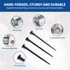 TRASEXTRA 30 Pcs Wrought Iron Decorative Nails,Jesus Cross,Confirmation Gifts,Hand Forged