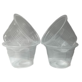 Plastic Power Bomber Shot Cups or Blaster Bomb Glasses (50 Pack, Clear - Soft Plastic)