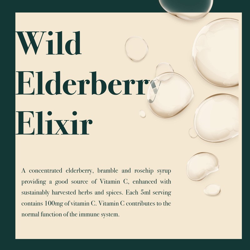 Napiers Wild Elderberry Vitamin C Elixir - Immune System Booster