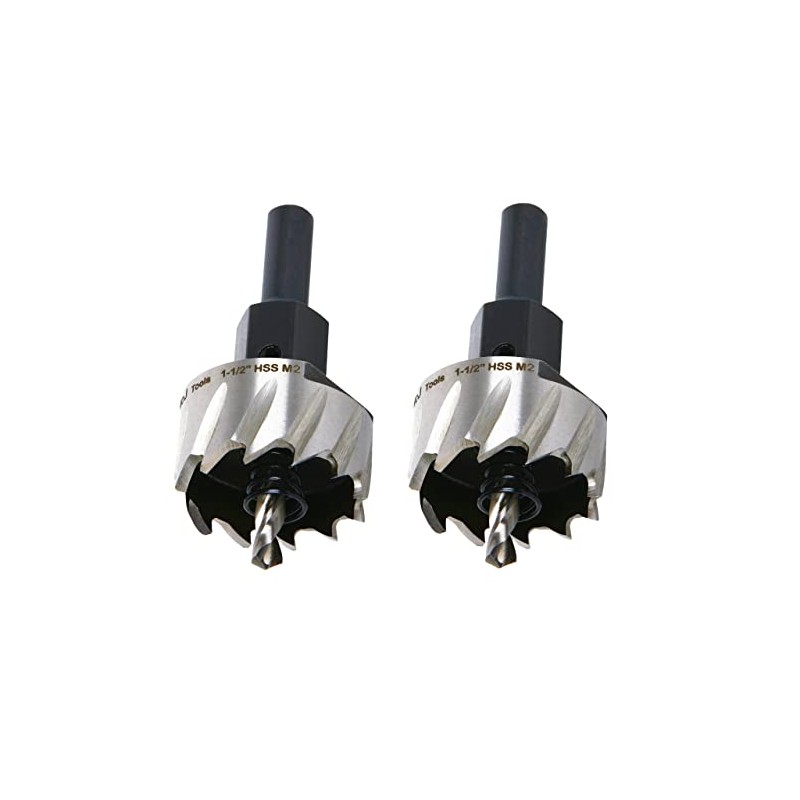 McJ Tools 1-1/2 Inch HSS M2 Drill Bit Hole Saw